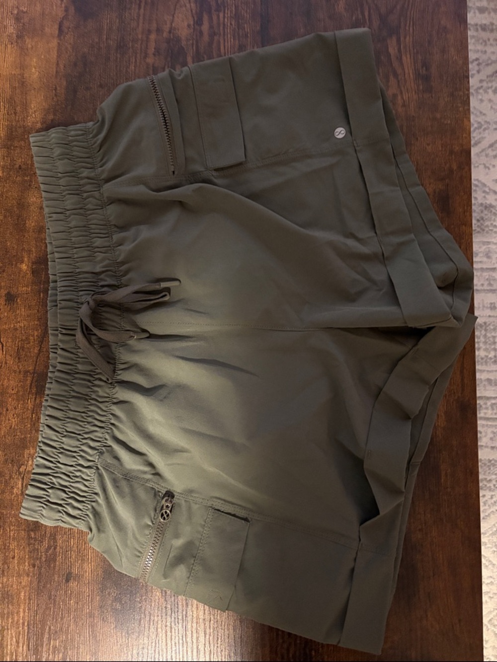 Olive Green Athletic Shorts